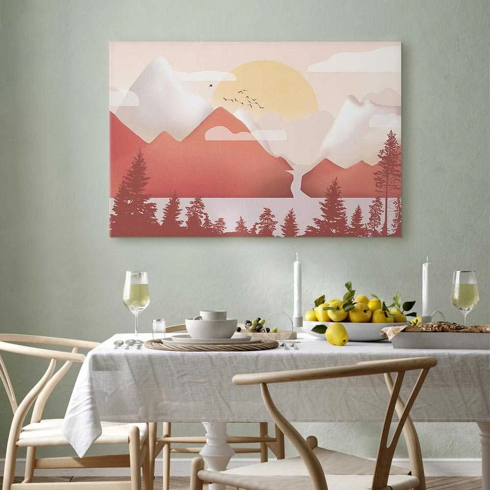 Artgeist Paveikslas - Landscape at Sunset (1 Part) Wide