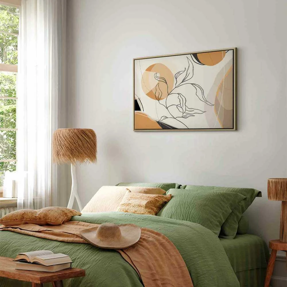 Artgeist Paveikslas - Landscape with a leaf