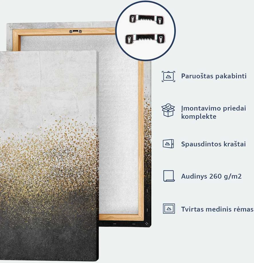 Artgeist Paveikslas - Large Leaves in Shades of Žalias-Mint: Botanical Motif