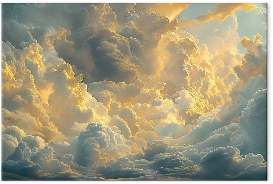 Artgeist Paveikslas - Last Breath of the Day: Clouds Illuminated by Evening Glow