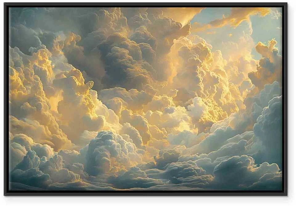 Artgeist Paveikslas - Last Breath of the Day: Clouds Illuminated by Evening Glow