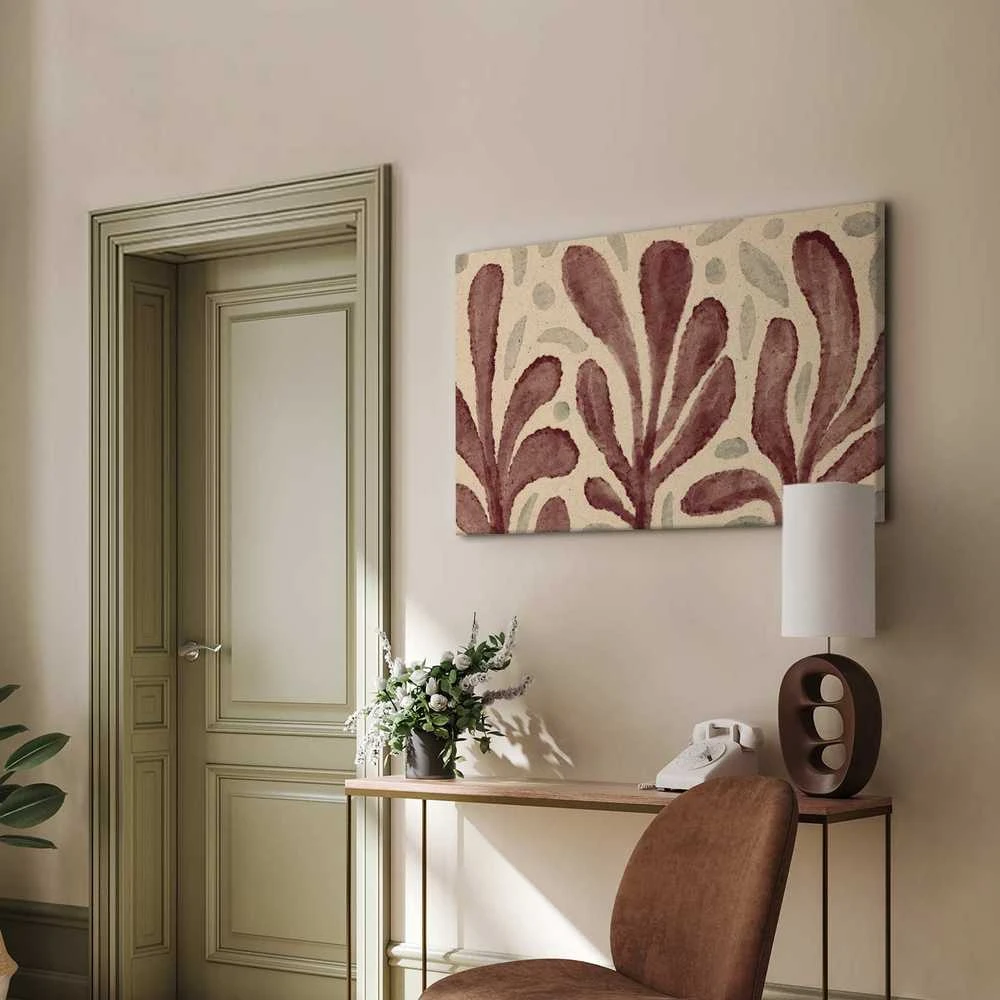 Artgeist Paveikslas - Leaves and spots – large vibrant shapes inspired by Matisse