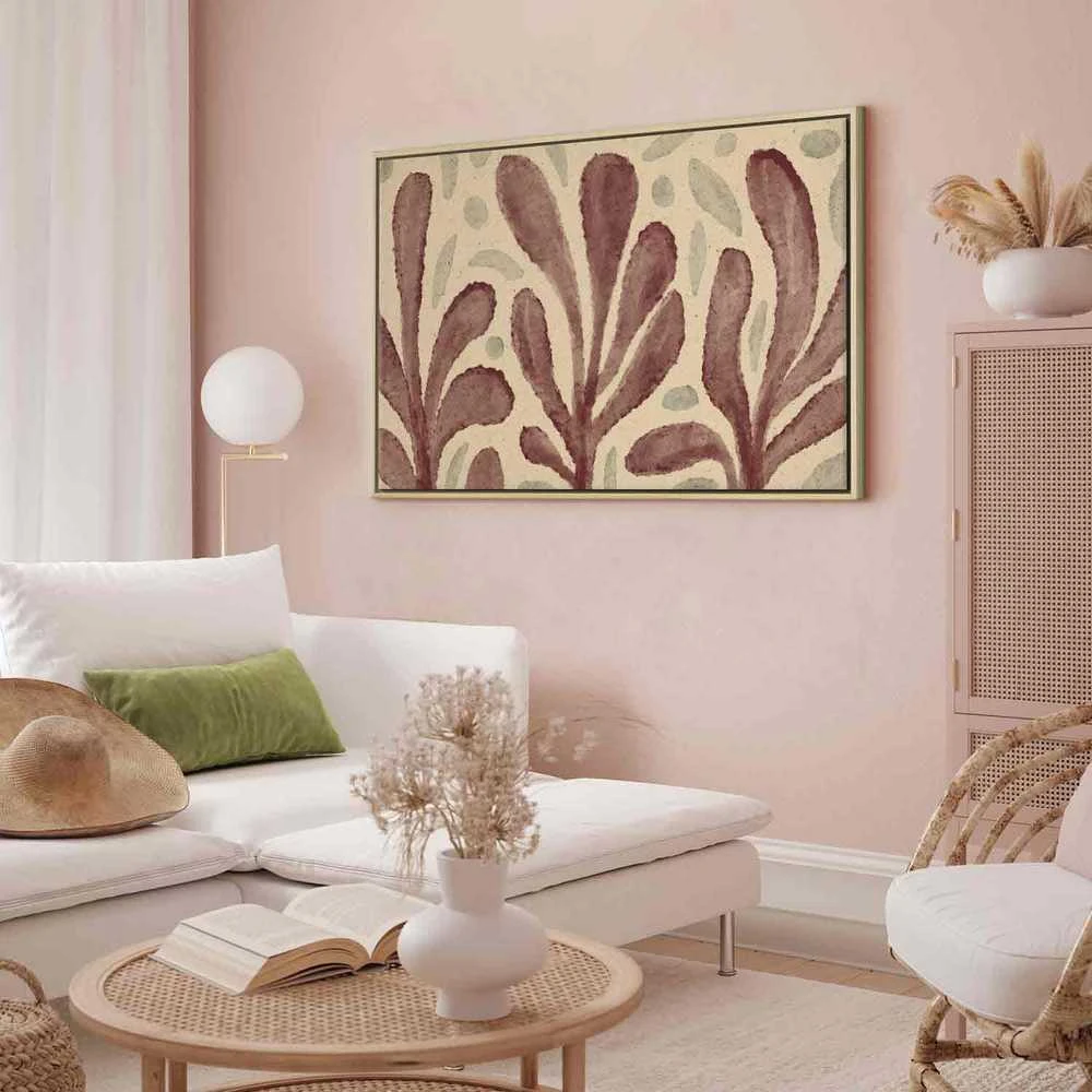 Artgeist Paveikslas - Leaves and spots – large vibrant shapes inspired by Matisse