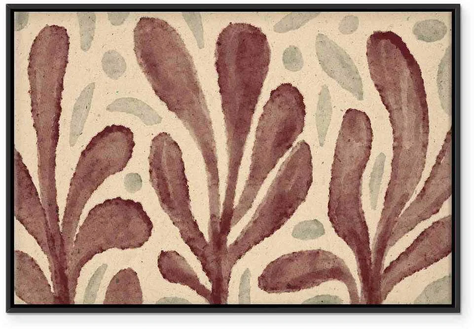 Artgeist Paveikslas - Leaves and spots – large vibrant shapes inspired by Matisse
