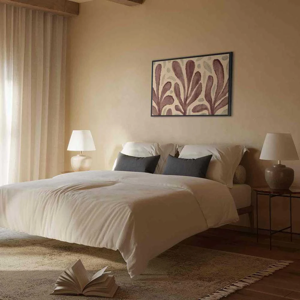 Artgeist Paveikslas - Leaves and spots – large vibrant shapes inspired by Matisse