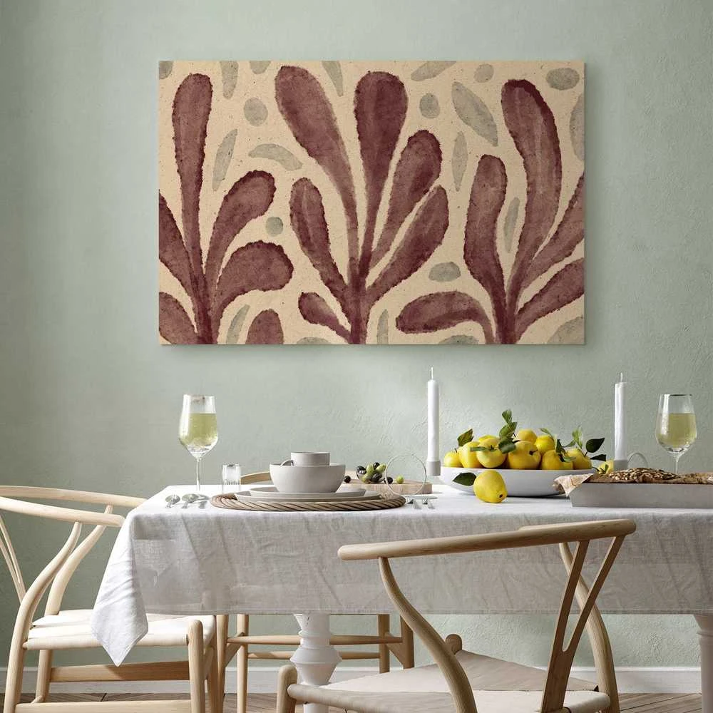 Artgeist Paveikslas - Leaves and spots – large vibrant shapes inspired by Matisse