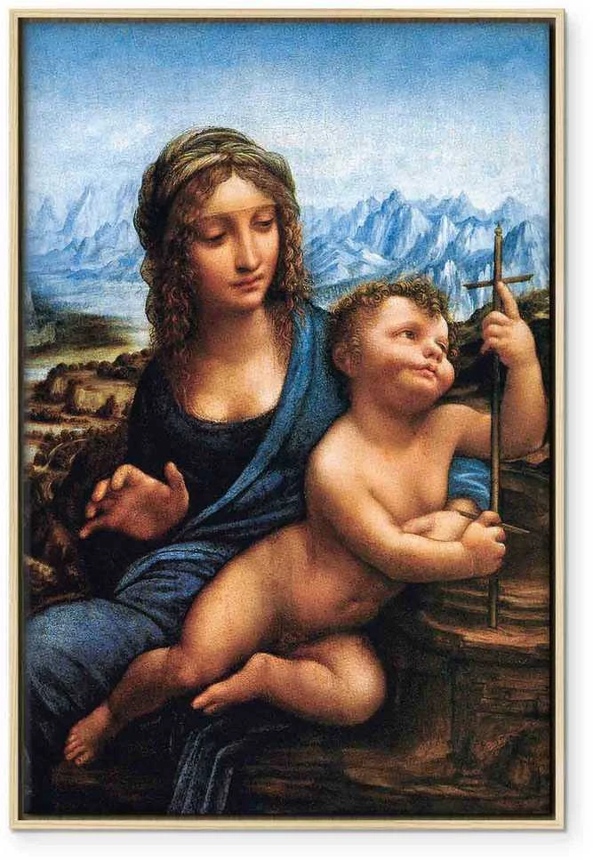Artgeist Paveikslas - Leonardo da Vinci – Madonna With a Distaff