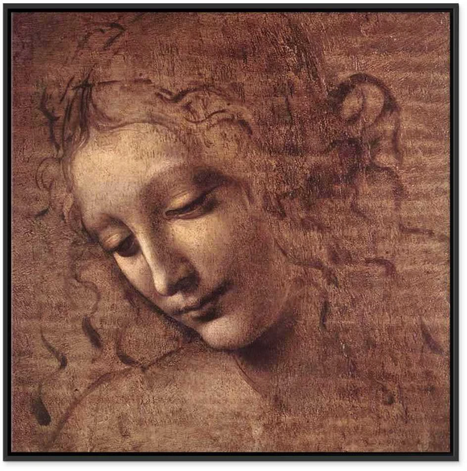 Artgeist Paveikslas - Leonardo da Vinci – Head of a Young Woman (Leda)