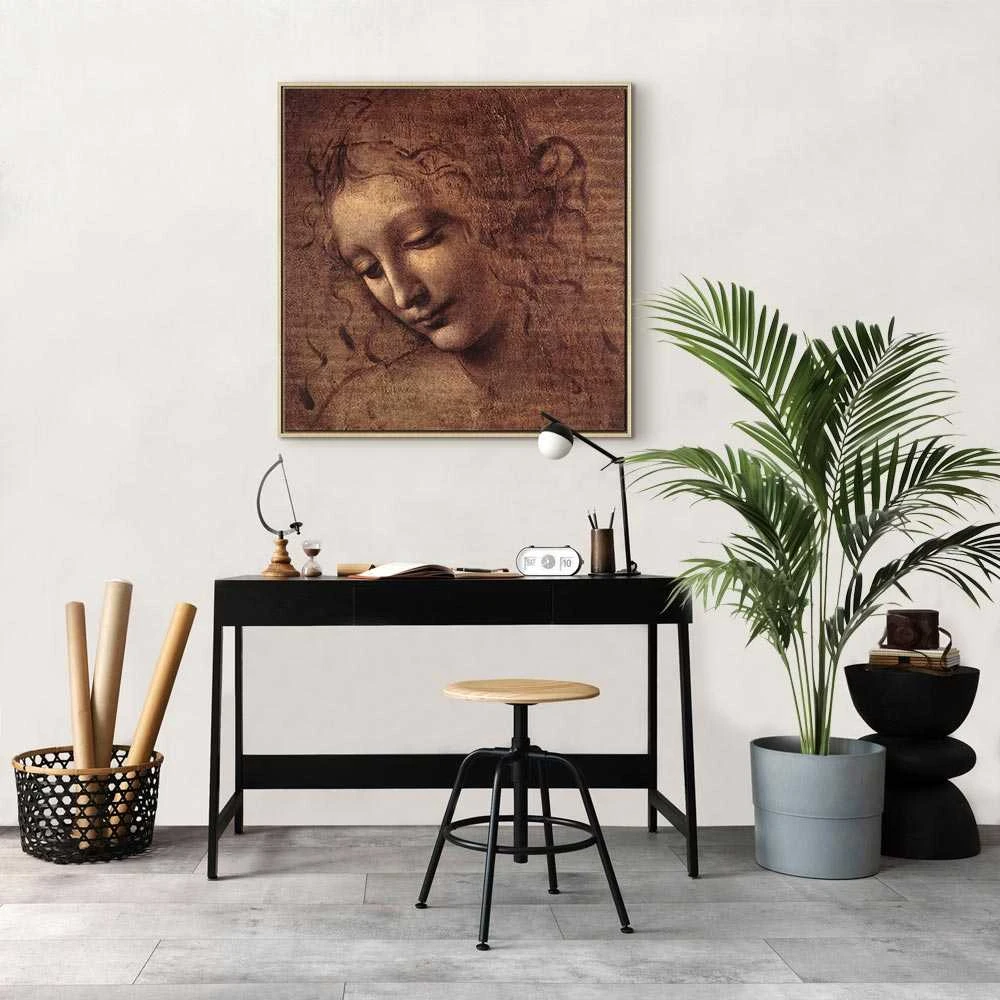 Artgeist Paveikslas - Leonardo da Vinci – Head of a Young Woman (Leda)