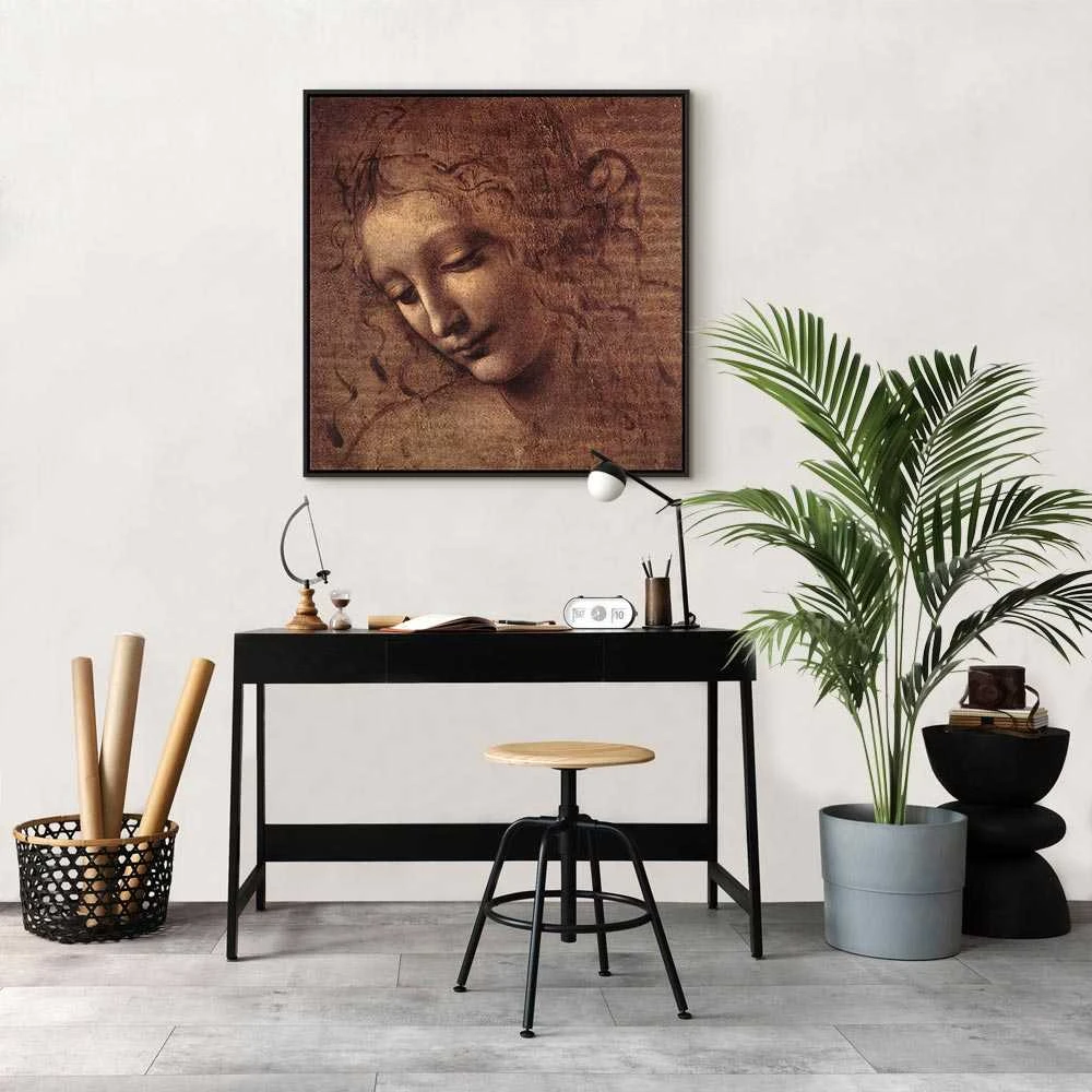Artgeist Paveikslas - Leonardo da Vinci – Head of a Young Woman (Leda)