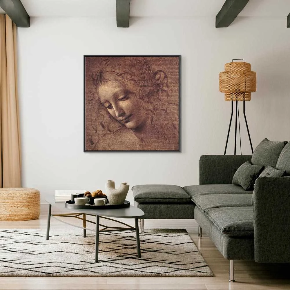 Artgeist Paveikslas - Leonardo da Vinci – Head of a Young Woman (Leda)