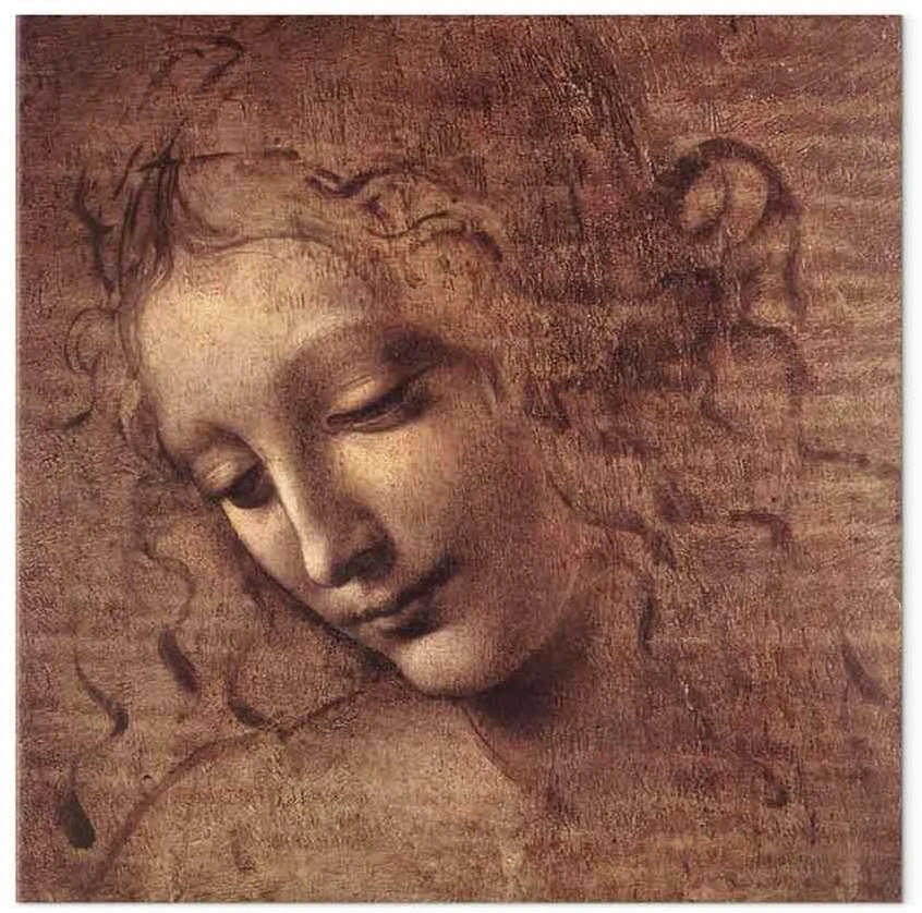 Artgeist Paveikslas - Leonardo da Vinci – Head of a Young Woman (Leda)