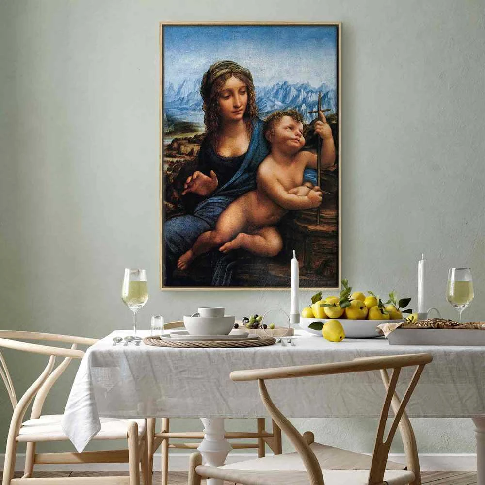 Artgeist Paveikslas - Leonardo da Vinci – Madonna With a Distaff