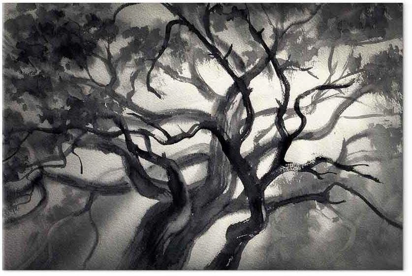 Artgeist Paveikslas - Lighted Branches (1 Part) Wide
