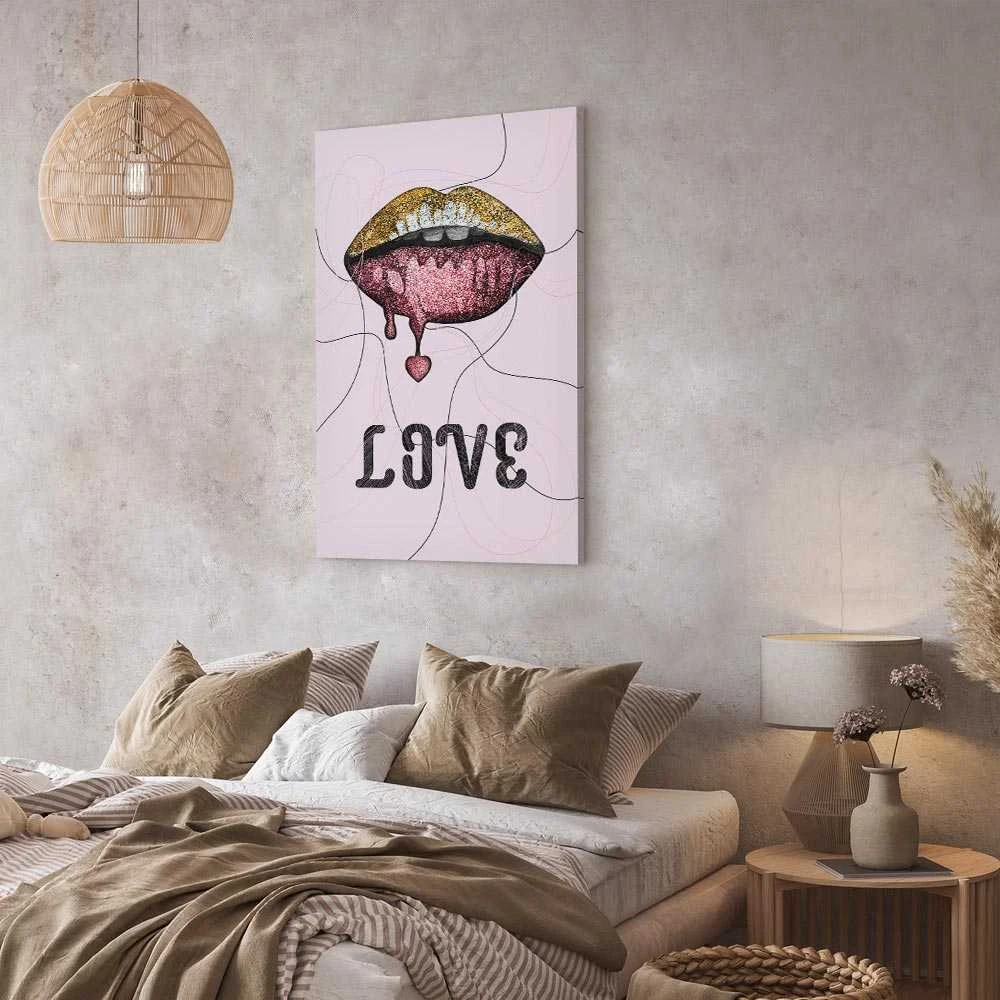Artgeist Paveikslas - Liquid Lips (1 Part) Vertical