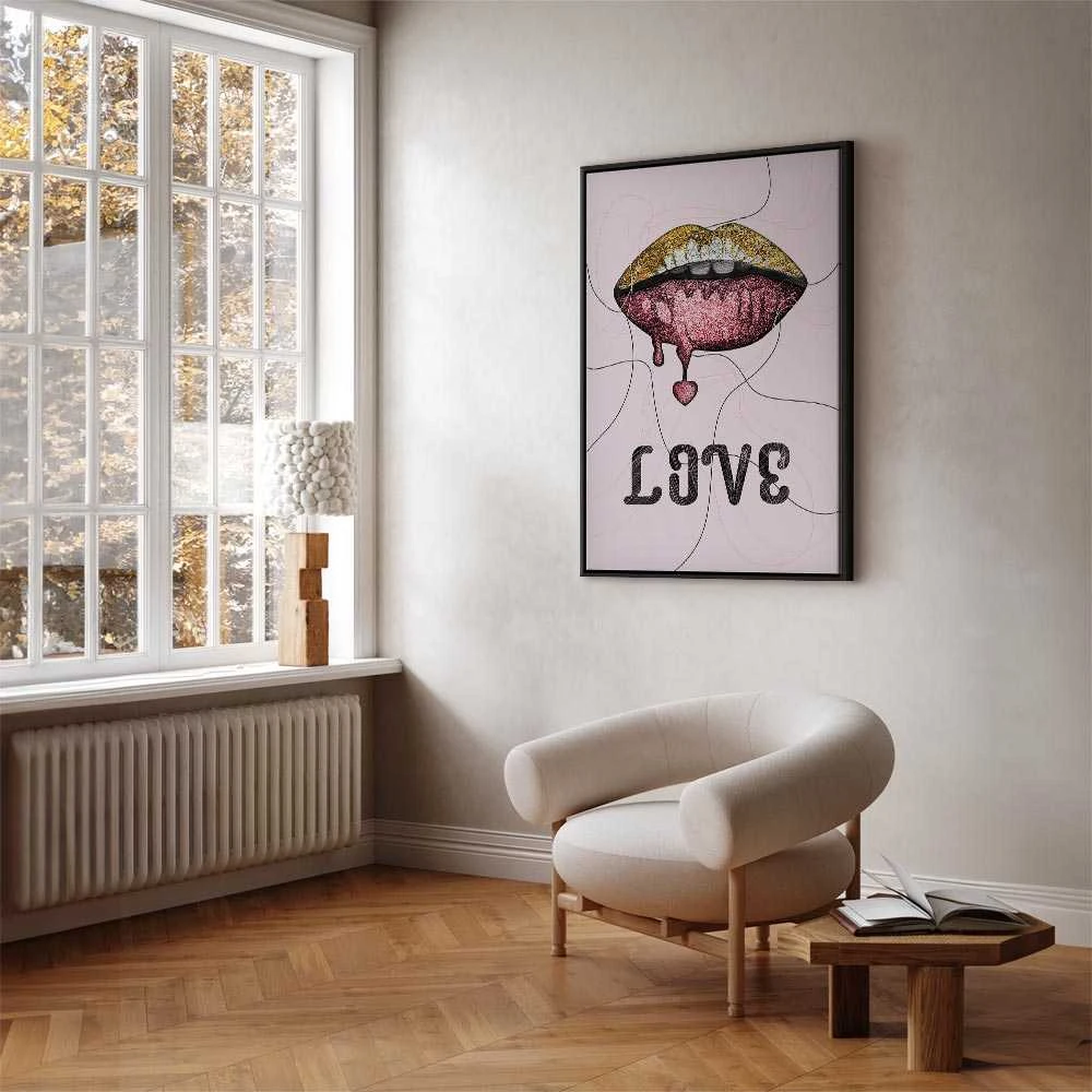 Artgeist Paveikslas - Liquid Lips (1 Part) Vertical