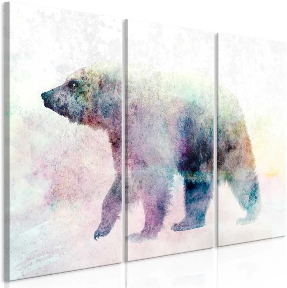 Artgeist Paveikslas - Lonely Bear (3 Parts)