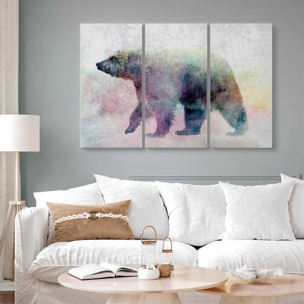 Artgeist Paveikslas - Lonely Bear (3 Parts)