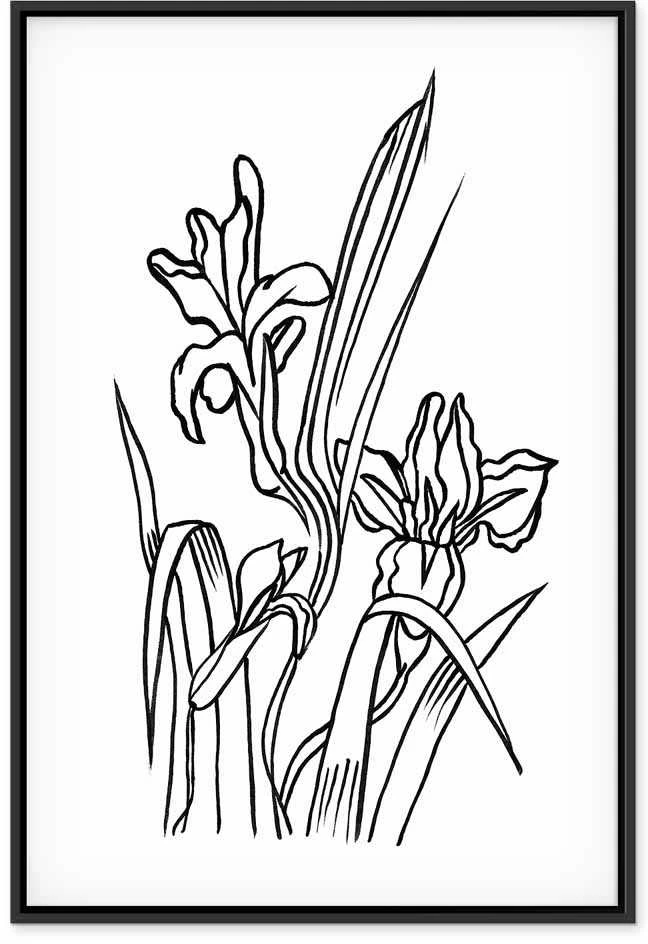 Artgeist Paveikslas - Love Irises (1 Part) Vertical
