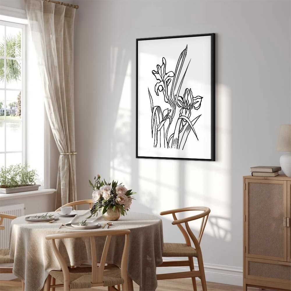 Artgeist Paveikslas - Love Irises (1 Part) Vertical