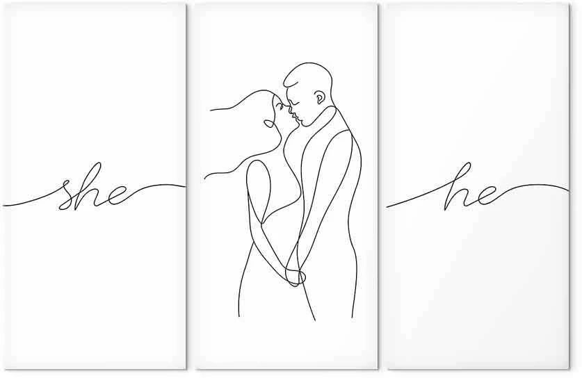 Artgeist Paveikslas - Love Triptych (3 Parts)