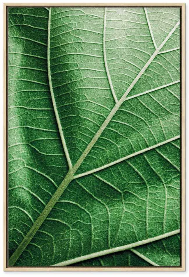 Artgeist Paveikslas - Malachite Leaf (1 Part) Vertical