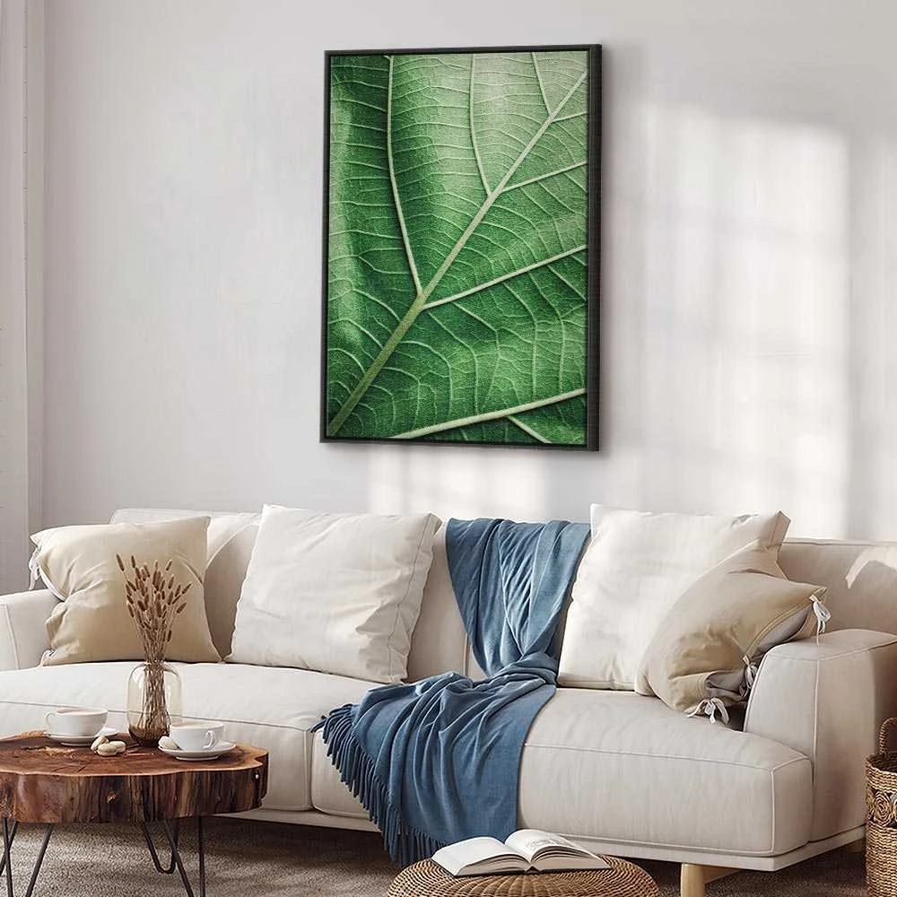 Artgeist Paveikslas - Malachite Leaf (1 Part) Vertical