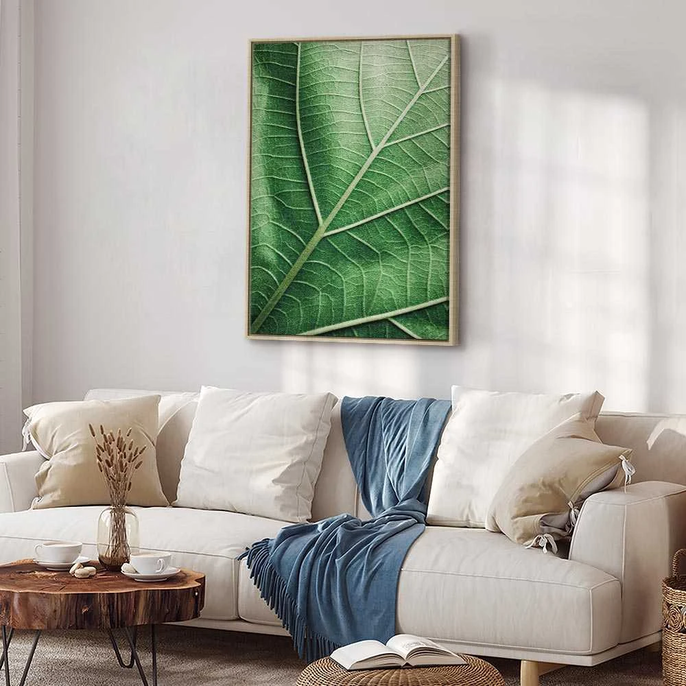 Artgeist Paveikslas - Malachite Leaf (1 Part) Vertical