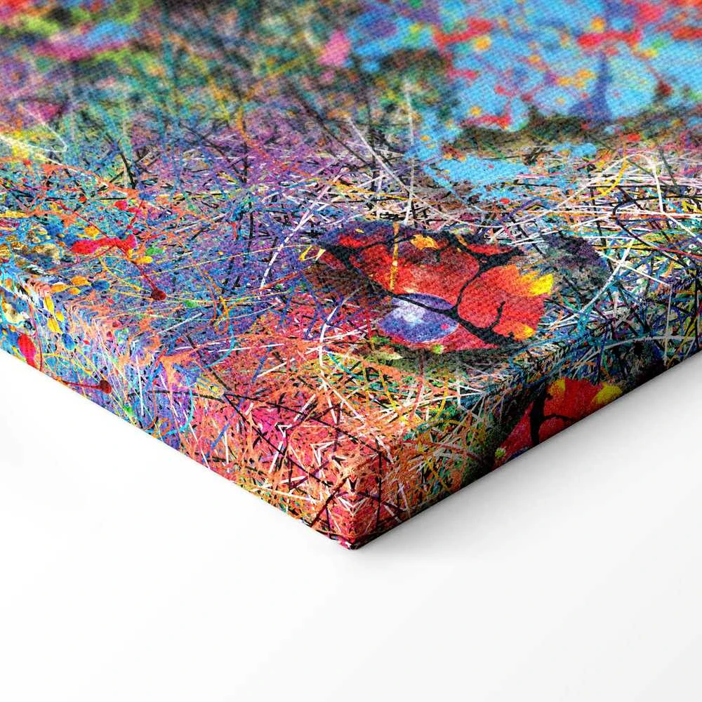 Artgeist Paveikslas - Map: Jackson Pollock inspiration