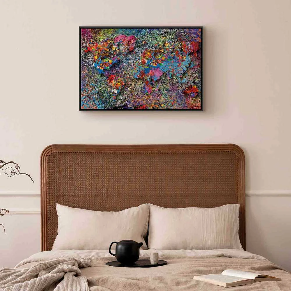 Artgeist Paveikslas - Map: Jackson Pollock inspiration