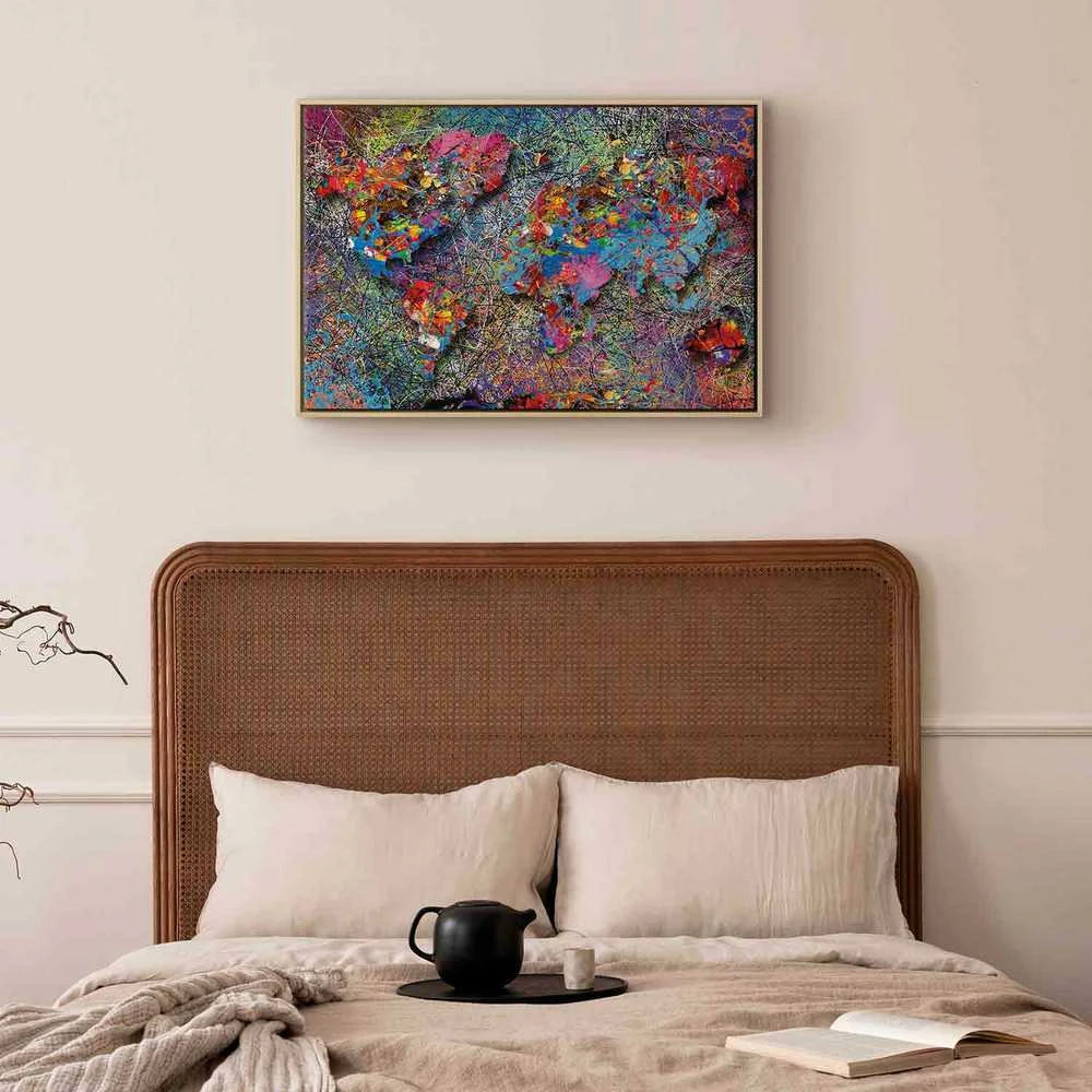 Artgeist Paveikslas - Map: Jackson Pollock inspiration