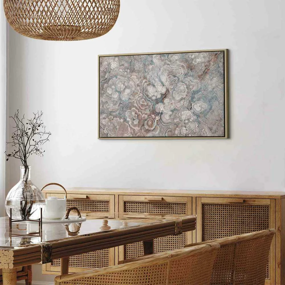 Artgeist Paveikslas - Marble flowers – natural stone structure in pastel colours