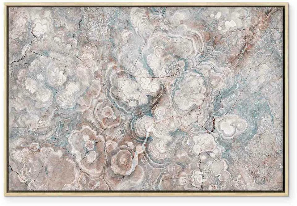 Artgeist Paveikslas - Marble flowers – natural stone structure in pastel colours