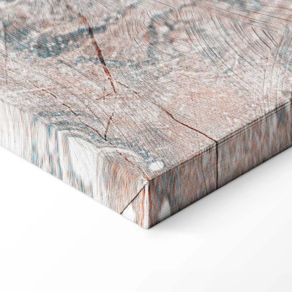 Artgeist Paveikslas - Marble flowers – natural stone structure in pastel colours