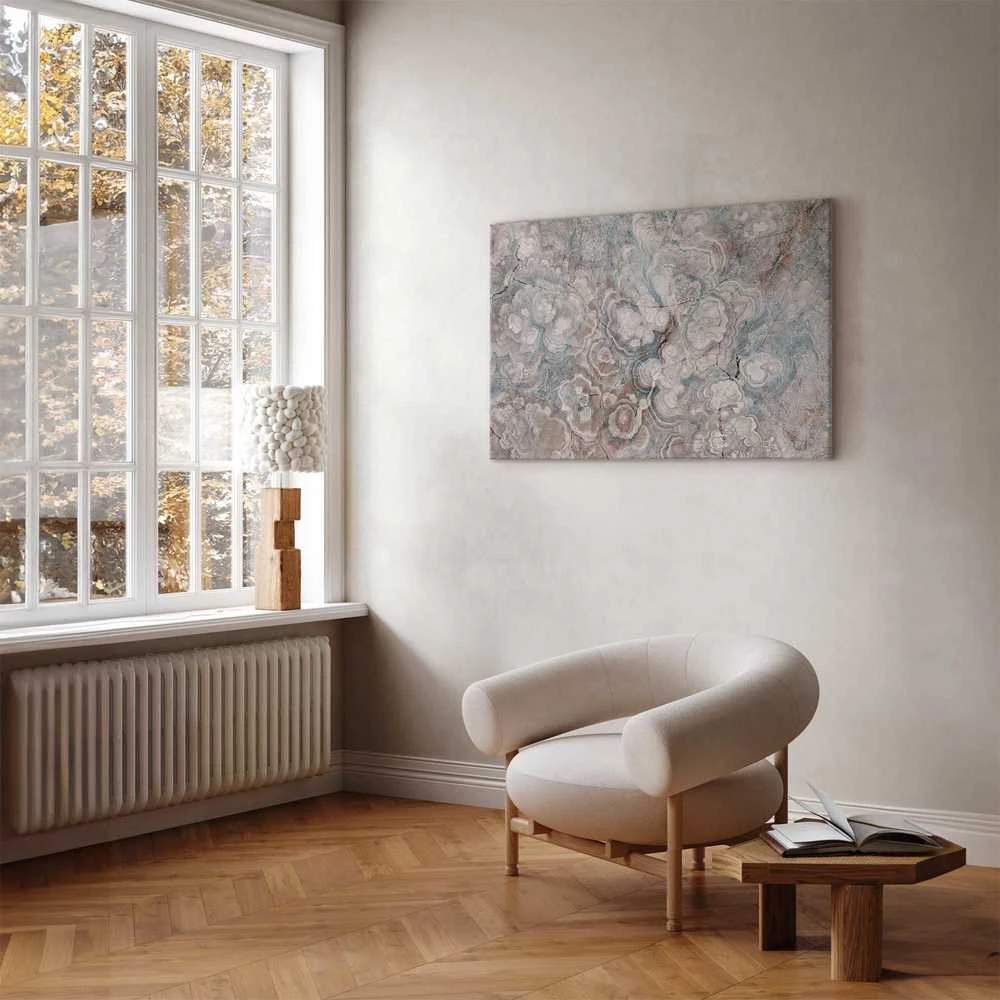 Artgeist Paveikslas - Marble flowers – natural stone structure in pastel colours