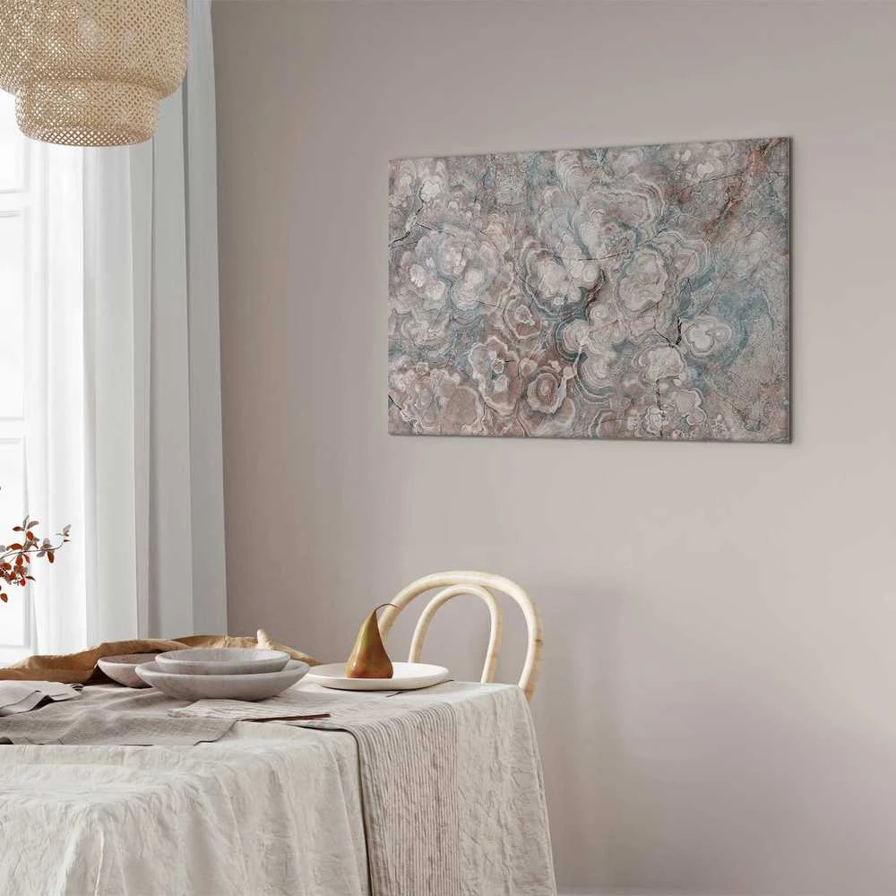 Artgeist Paveikslas - Marble flowers – natural stone structure in pastel colours