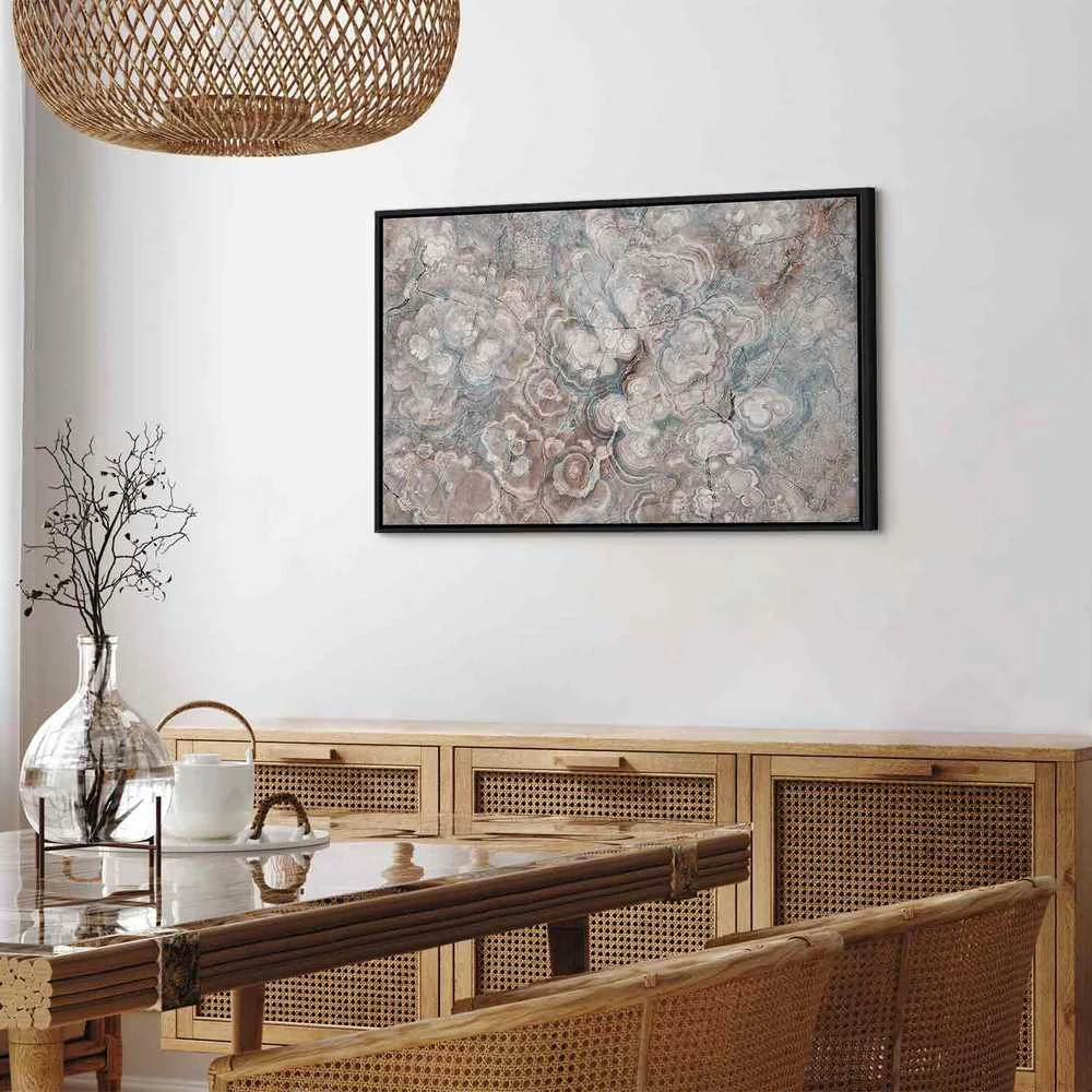 Artgeist Paveikslas - Marble flowers – natural stone structure in pastel colours