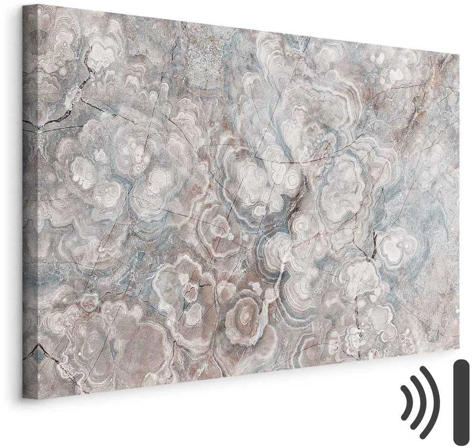 Artgeist Paveikslas - Marble flowers – natural stone structure in pastel colours