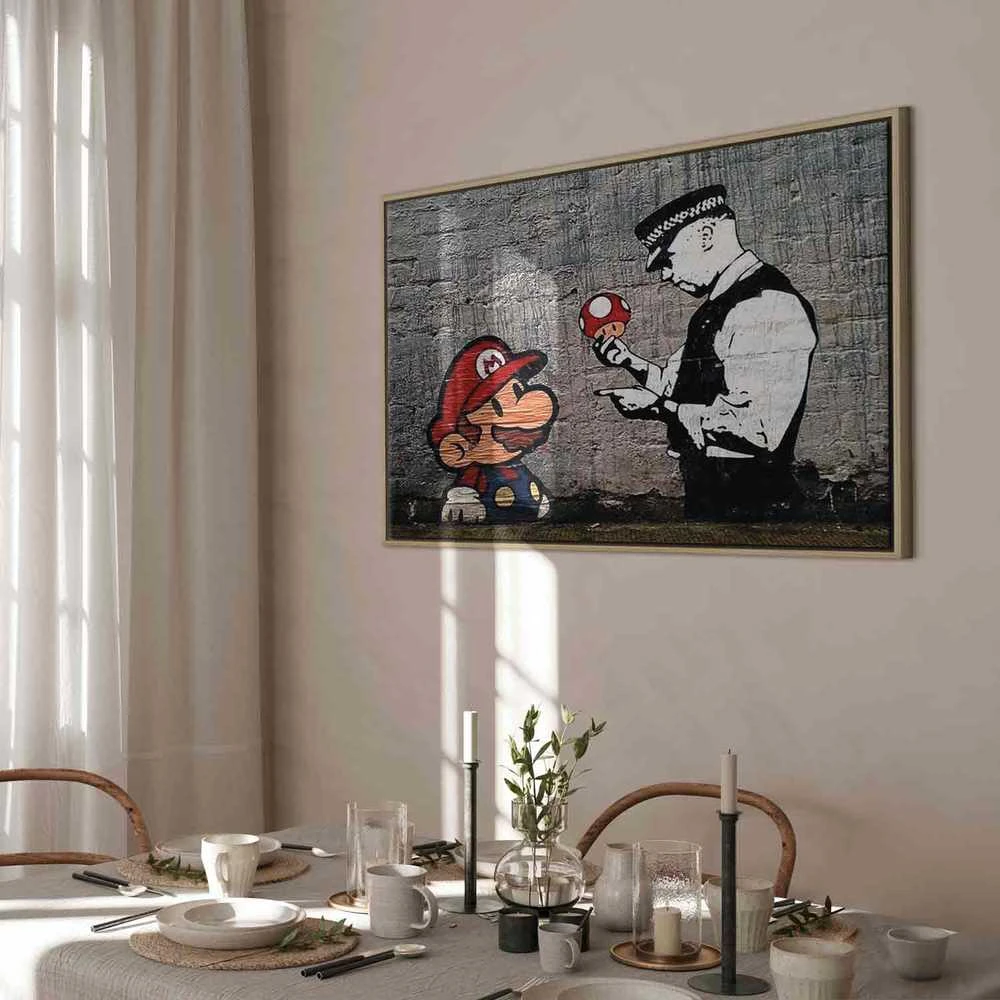 Artgeist Paveikslas - Mario and Cop by Banksy