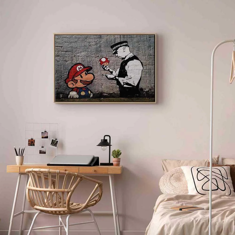 Artgeist Paveikslas - Mario and Cop by Banksy