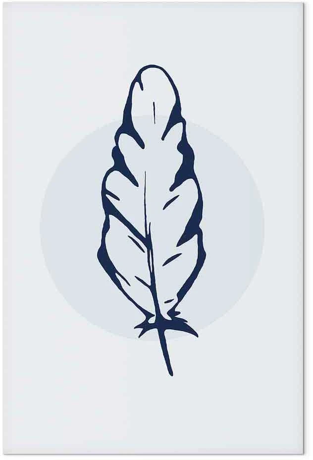 Artgeist Paveikslas - Mėlyna Feather (1 Part) Vertical