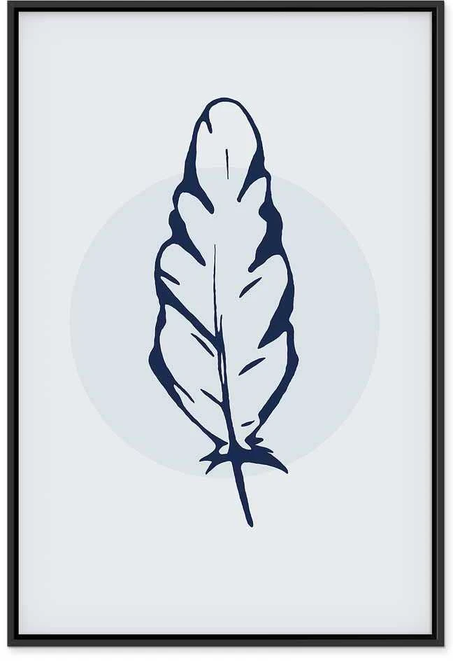 Artgeist Paveikslas - Mėlyna Feather (1 Part) Vertical