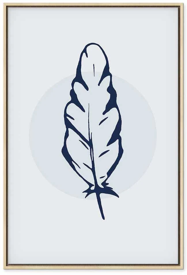 Artgeist Paveikslas - Mėlyna Feather (1 Part) Vertical