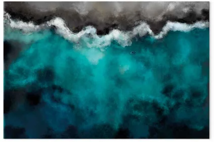 Artgeist Paveikslas - Mėlyna Lagoon (1 Part) Wide