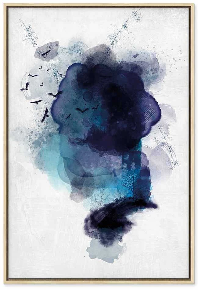 Artgeist Paveikslas - Mėlyna Memory (1 Part) Vertical