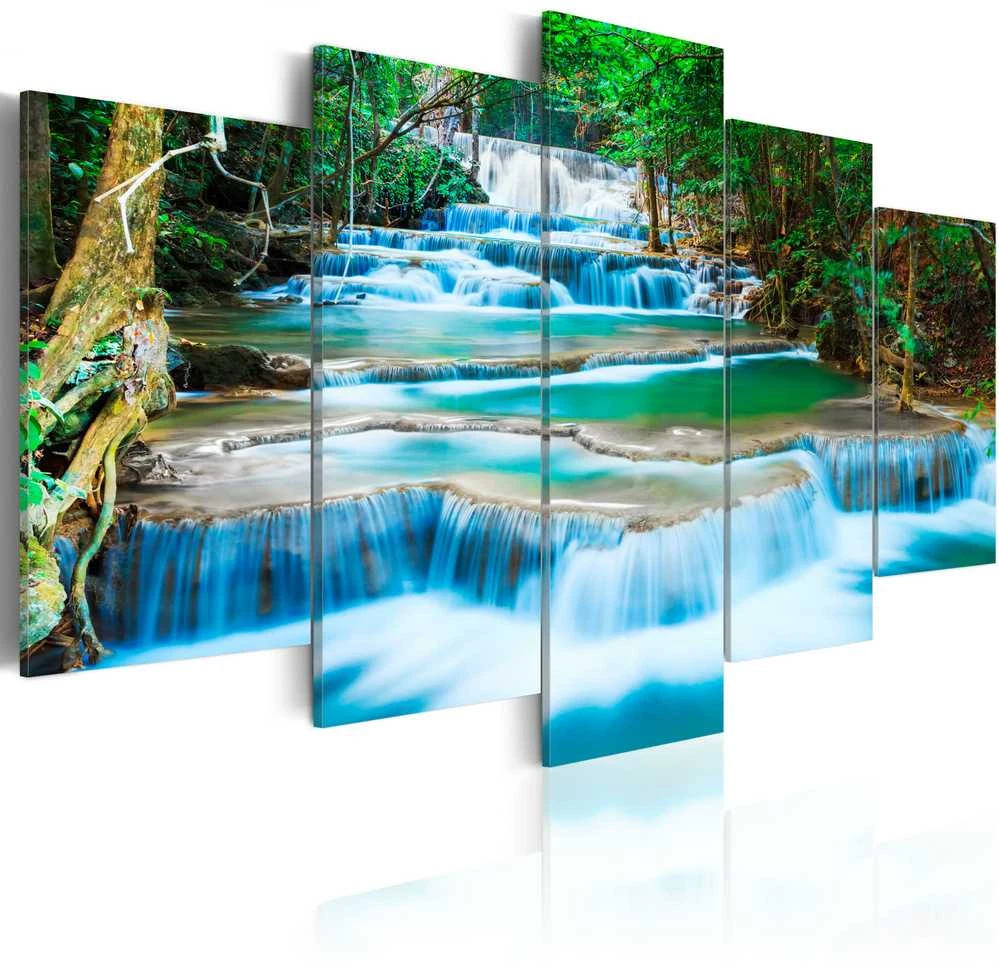 Artgeist Paveikslas - Mėlyna Waterfall in Kanchanaburi, Thailand