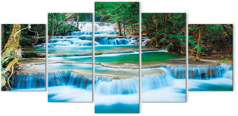 Artgeist Paveikslas - Mėlyna Waterfall in Kanchanaburi, Thailand