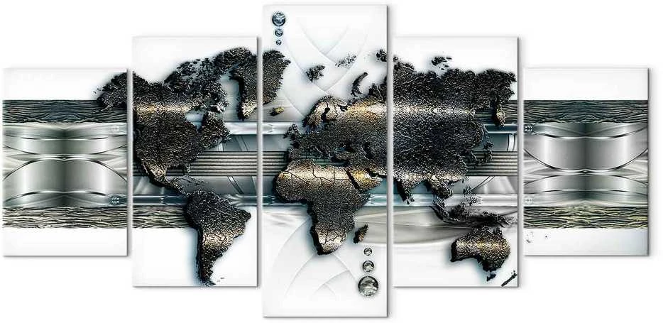 Artgeist Paveikslas - Metal World Map