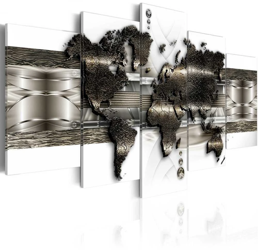 Artgeist Paveikslas - Metal World Map II
