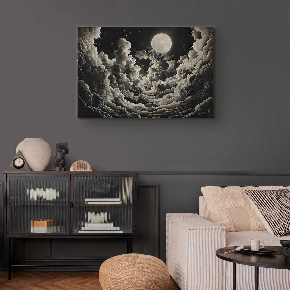 Artgeist Paveikslas - Moon and Stars Singing Among the Great Clouds